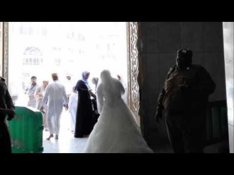 بالفيديو منع عروس مغربية من دخول المسجد الحرام بفستان الزفاف