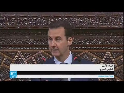 بالفيديو بشار الأسد يلقي خطابا أمام مجلس الشعب