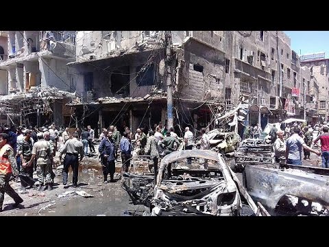 بالفيديو قتلى وجرحى في تفجيرين انتحاريين في منطقة السيدة زينب في دمشق