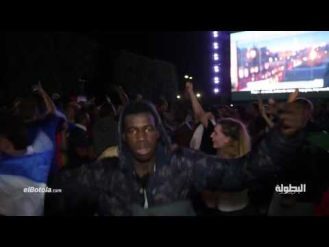 بالفيديو فرحة عجيبة وغريبة من الفرنسيين