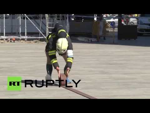 شاهد مسابقة أوروبية للشرطة والمطافئ تنطلق في ولبة