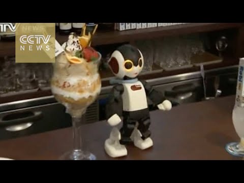 روبوت يؤنس وحدة زبائن مطعم ياباني