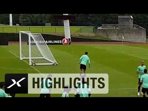 شاهد رونالدو يحرز هدف من زاوية مستحيلة