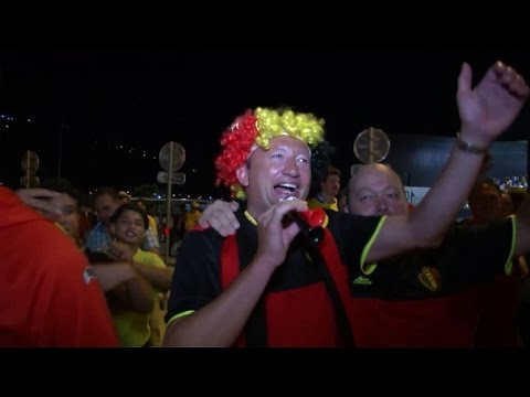 بالفيديو شاهد مشجعو المنتخب البلجيكي يحتفلون بفوز منتخبهم على نظيره السويدي