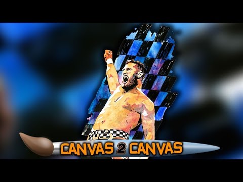 سامي زين في لوحة فنية رائعة لرسام المصارعة