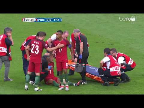شاهد إصابة كريستيانو رونالدو تربك صفوف البرتغال