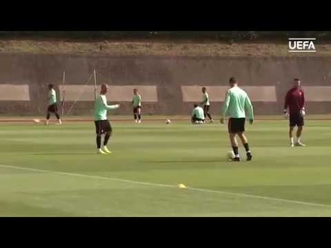 بالفيديو شاهد رونالدو يستعرض مهاراته استعدادا للنهائى