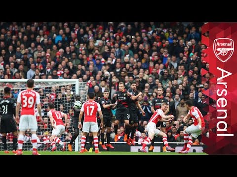 بالفيديو شاهد أفضل 5 أهداف من ركلات حرة فى تاريخ الآرسنال