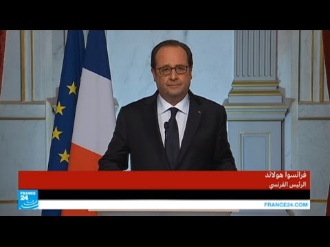 بالفيديو كلمة الرئيس الفرنسي فرانسوا هولاند بعد اعتداء نيس المتطرف