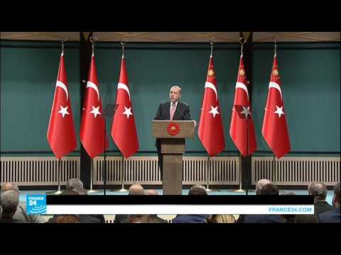 أردوغان يعلن فرض حالة الطوارئ في تركيا لثلاثة أشهر