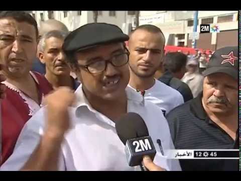 شاهد  الشروع في هدم محلات سوق القريعة الشعبي في مدينة الدار البيضاء