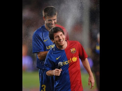 شاهد مواقف وطرائف للاعبي فريق برشلونة