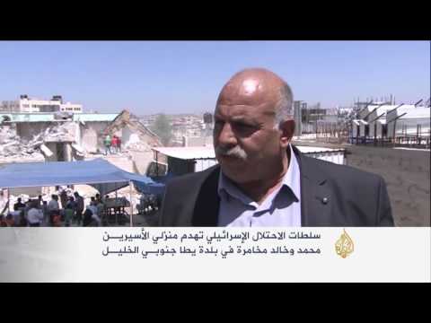 شاهد الاحتلال يهدم منزلي منفذي عملية تل أبيب