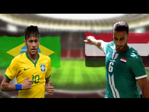 فيديو موعد مباراة العراق والبرازيل