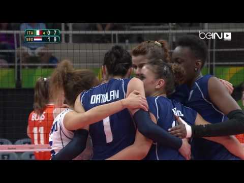 بالفيديو  مباراة الكرة الطائرة الشاطئية سيدات بين إيطاليا وهولندا