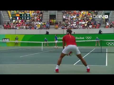 شاهد  نادال يفوز على سيمون 20 في تنس الرجال