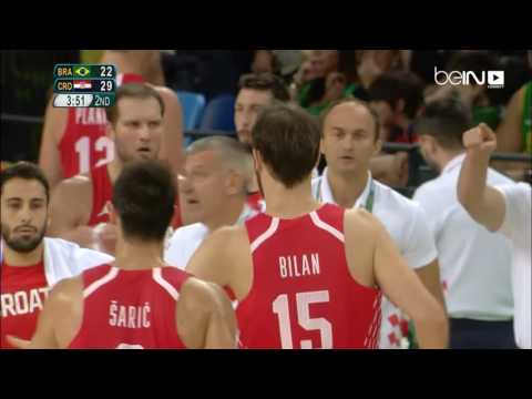 فيديو كرواتيا تهزم البرازيل 80  76 في كرة السلة رجال