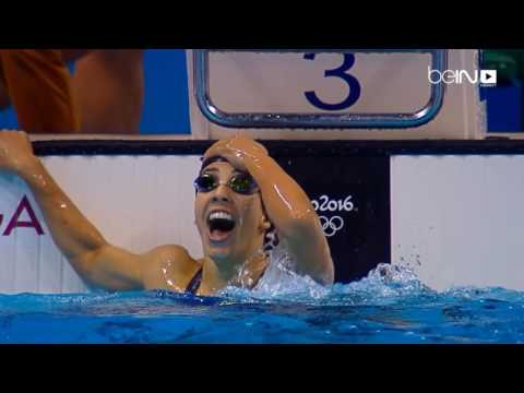 بالفيديو ديرادو تنتزع ذهبية 200 متر ظهرا بالسباحة بعد التفوق على كاتينكا هوسو