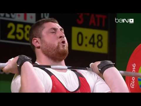 شاهد ذهبية وزن فوق 105 كلغ ورقم قياسي للجورجي تالاخادزه