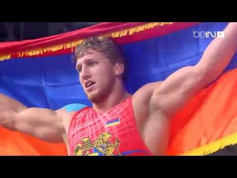 بالفيديو  ذهبية وزن 98 كلغ ليحرزها اأرميني ألكسانيان في مسابقة المصارعة