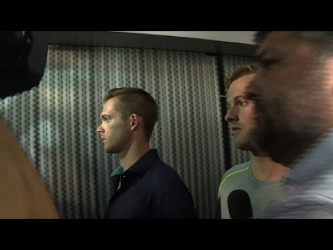 بالفيديو شاهد توقيف سباحين أميركيين وأحد اعضاء اللجنة الاولمبية الدولية