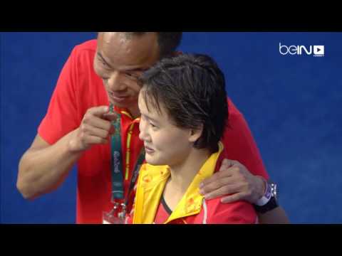 بالفيديو شاهد ذهبية الغطس من منصة 10 م للصينية كيان رين