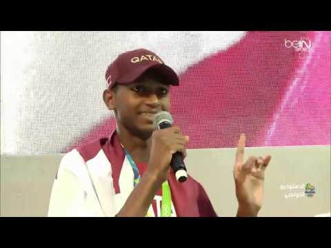 بالفيديو شاهد إحتفال خاص بالبطل القطري معتز برشم