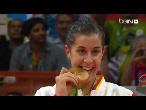 شاهد الميدالية الذهبية للإسبانية مارين