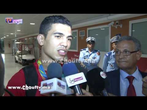ما قاله البطل الأولمبي ربيعي بعد وصوله إلى الرباط