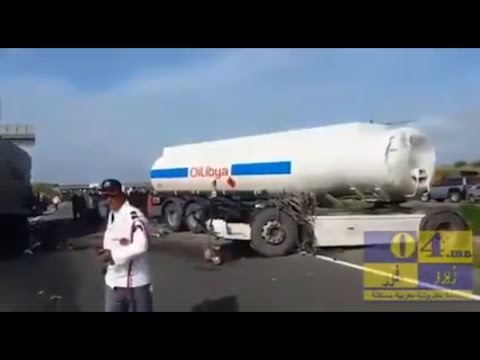 بالفيديو حادثة سير خطيرة في المغرب