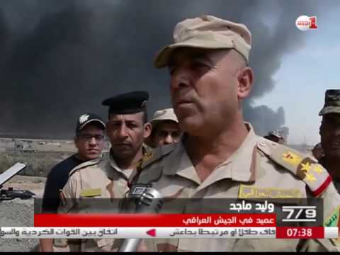 شاهد محافظ نينوى يعلن سيطرة الجيش العراقي على القيارة