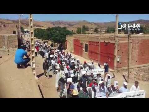 سكان جماعة المرس يحتجون على التقسيم الترابي الجديد