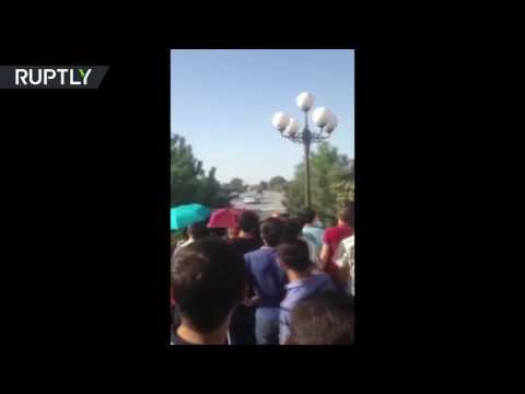 بالفيديو موكب تشييع جثمان الرئيس الأوزبكستاني الراحل إسلام كريموف في شوارع سمرقند
