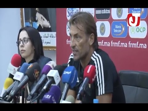 بالفيديو ندوة الناخب الوطني هيرفي رونار قبل مباراة المنتخب المغربي أمام ساوتومي