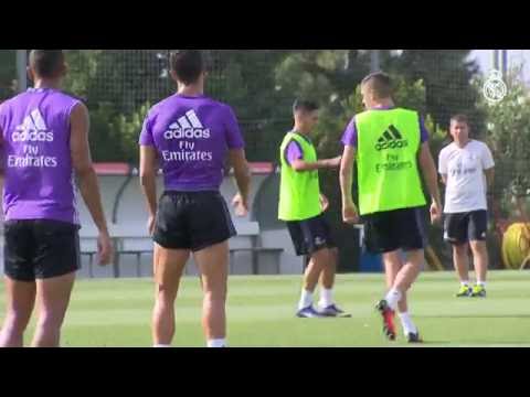 بالفيديو شاهد رونالدو و بنزيما يعودان للتدريبات الجماعية