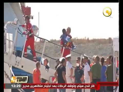 بالفيديو البحرية الإيطالية تنقذ 1000 مهاجر