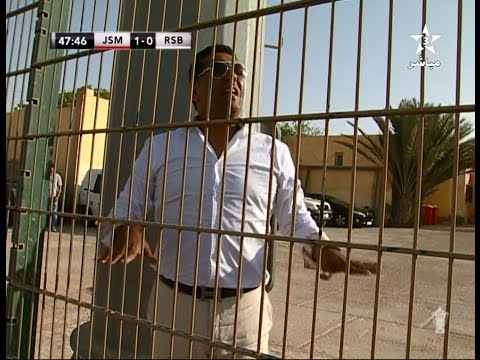 بالفيديو شاهد رشيد الطاوسي يعطي تعليماته للاعبي بركان من خارج أرضية الميدان