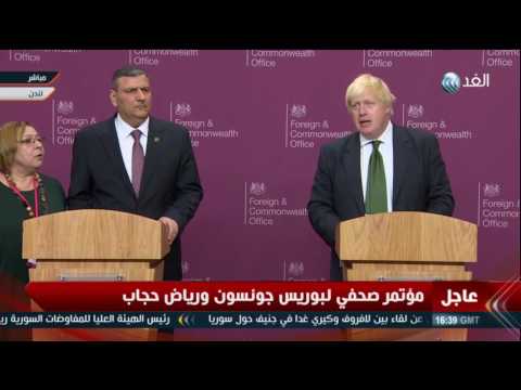 وزير الخارجية البريطاني يرحب بمقترحات المعارضة السورية