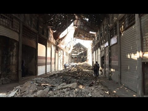 بالفيديو شاهد سوق حمص القديم يعود إلى سابق عهده