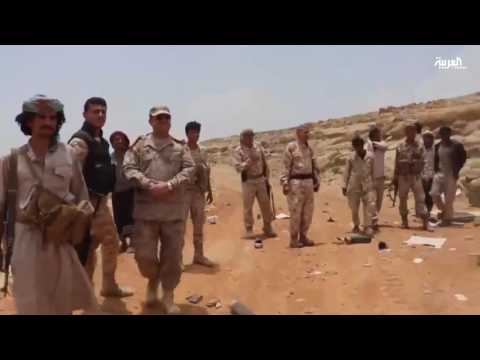 بالفيديو طيران التحالف يهاجم مواقع الحوثيين جنوب تعز اليمنية