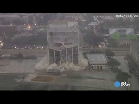 بلدية دالاس تفجر مبنى من 15 طابقًا