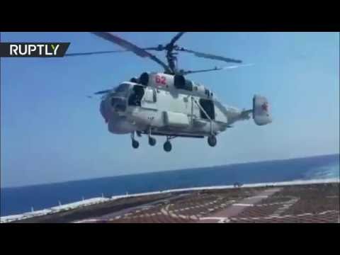 شاهد مروحيات عسكرية تشارك في مناورات  روسية – صينية