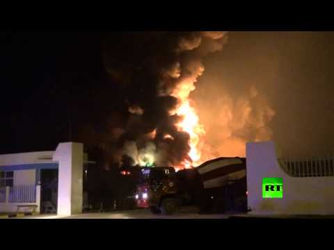 حريق هائل في مصنع للإطارات في تايلاند
