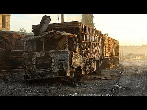 بالفيديو قصف جوي على محافظة حلب السورية يقتل 32 مدنياً