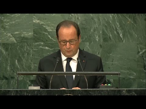 بالفيديو فرانسو هولاند يدعو الى دعم حكومة السراج في ليبيا