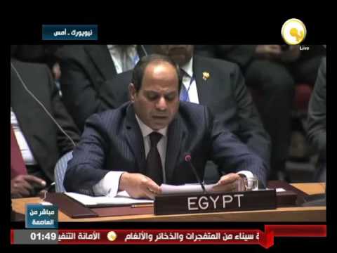 بالفيديو جانب من كلمة الرئيس السيسي خلال جلسة مجلس الأمن الأربعاء