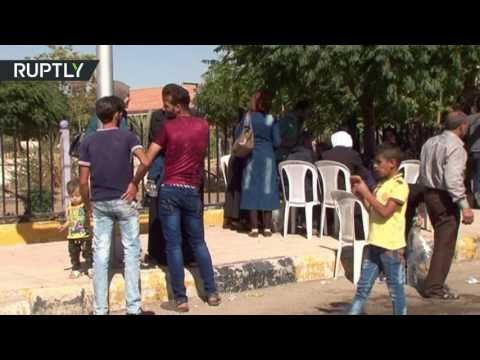 بالفيديو استسلام 250 عنصرا من مسلحي المعارضة في حي القدم في دمشق
