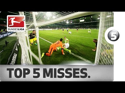 أغرب 5 أهداف مهدرة فى الدورى الألمانى حتى الآن