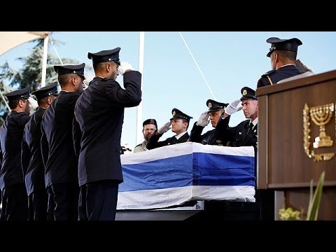 بالفيديو تشييع جنازة الرئيس الاسرائيلي الأسبق شمعون بيريز