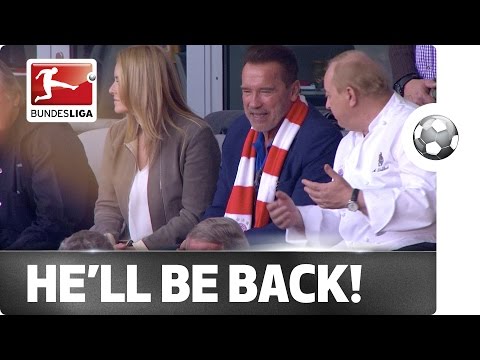 شاهد أرنولد شوارزنيغر يشجع البايرن أمام كولن